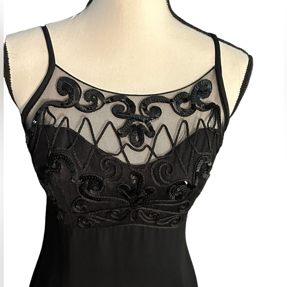 VTG CACHE BLACKE BEADED GOWN